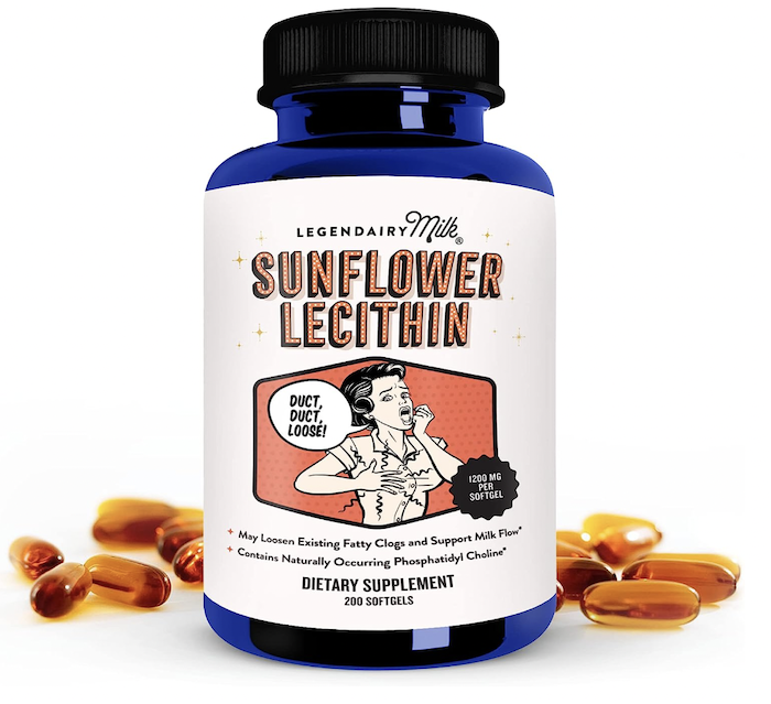 sunflower lecithin to help unclog milk ducts to prevent mastitis