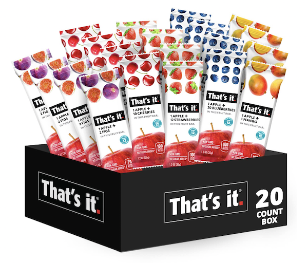That's It Fruit Bars variety pack 20 count